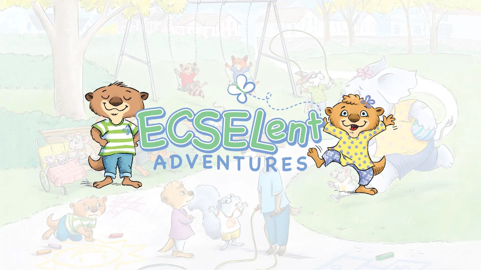ECSELent Adventures logo with background