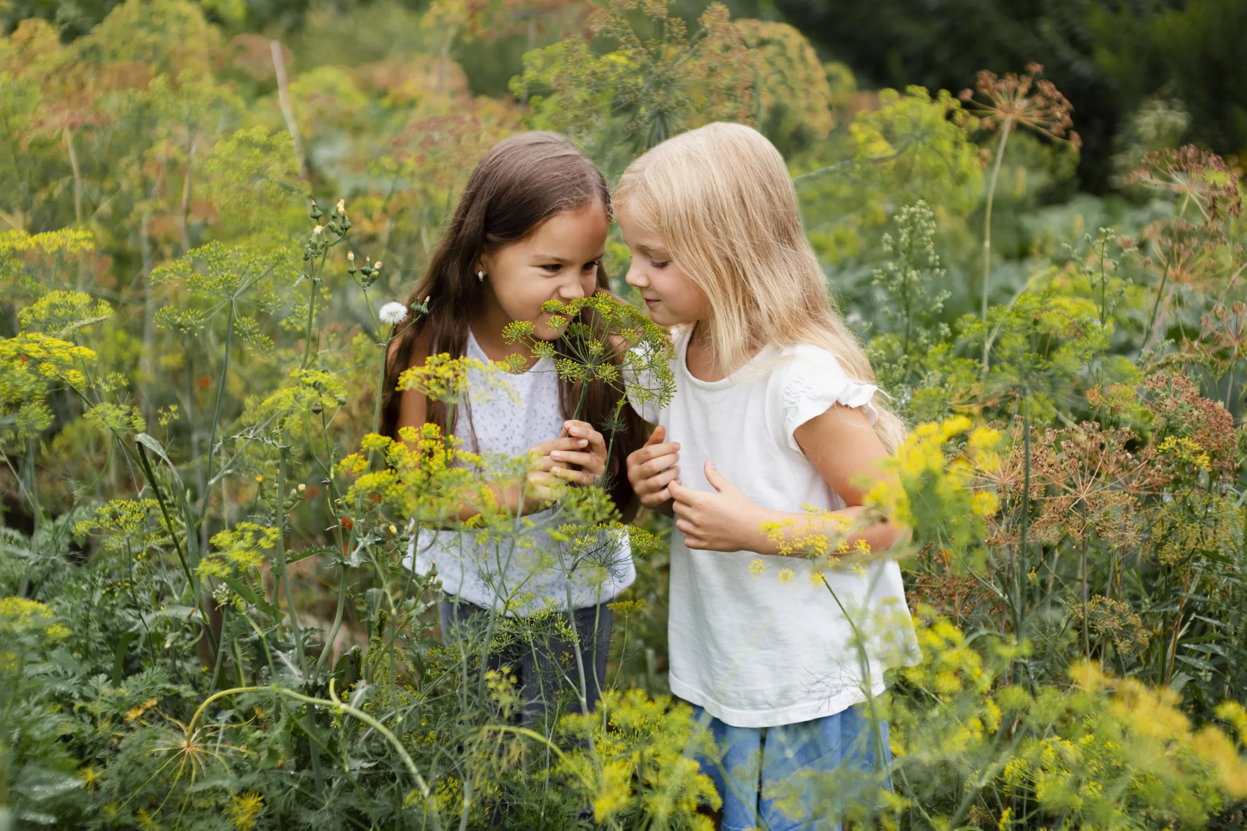 medium-shot-girls-smelling-plant